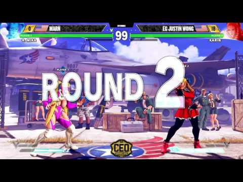 "BBR" SFV AT CEO2016 - MARN vs EG JUSTIN WONG (1080p HD)