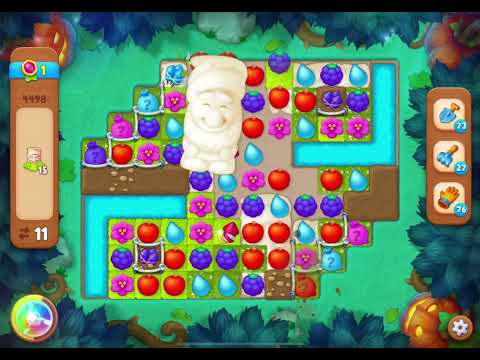 GardenScapes Level 4498 no boosters (16 moves)
