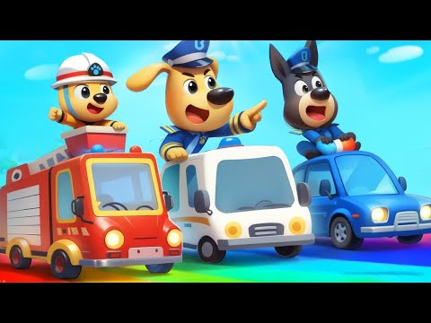Pusat Mengemudi Anak-anak  | Bermain Mobil🚗 | Animasi Polisi | Kartun Anak | Kepala Polisi Labrador