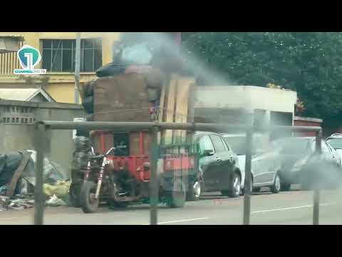 Waste Crisis in Kumasi: Loaded Tricycles Abandoned on Major Streets