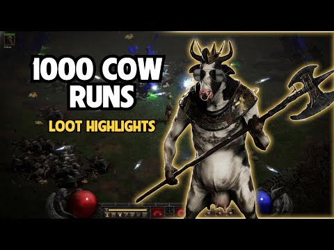 I Farmed the Cow Level 1000 Times… And This Is What Happened | D2R Loot Highlights