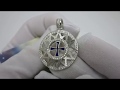 Видеообзор Серебряный кулон "Звезда Эрцгаммы" ксх35