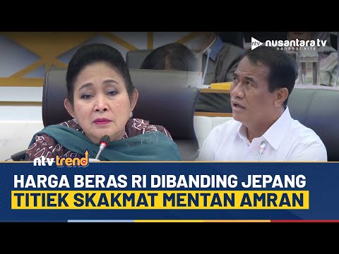 [FULL] Titiek Soeharto Skakmat Mentan Amran Usai Bandingkan Harga Beras RI Dengan Jepang: Beda, Pak!