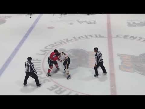 Fight/Bagarre André Thibault vs Danick Paquette 17 octobre 2025