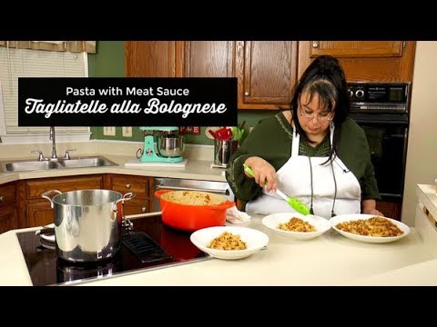 Tagliatelle alla Bolognese ~ Pasta with Ragu Meat Sauce ~ Amy Learns to Cook