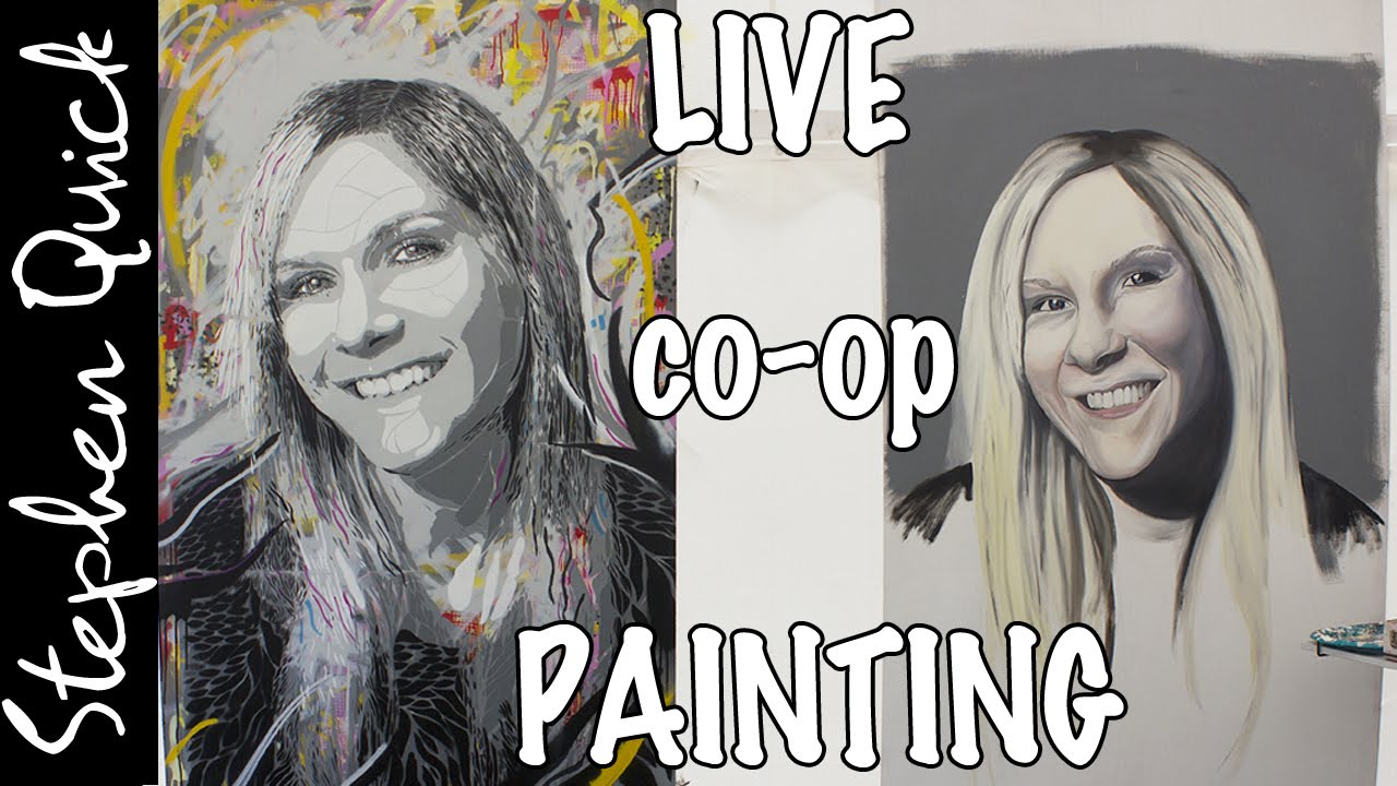 Live Painting 9 Live at Exhibition