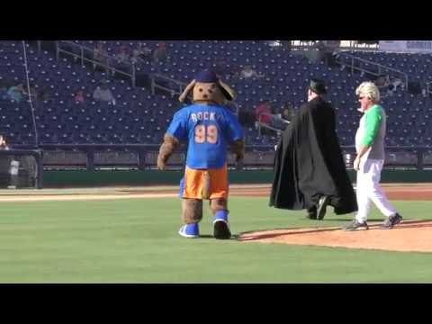 First Pitch - Mummers Night at the Rockhounds 2019