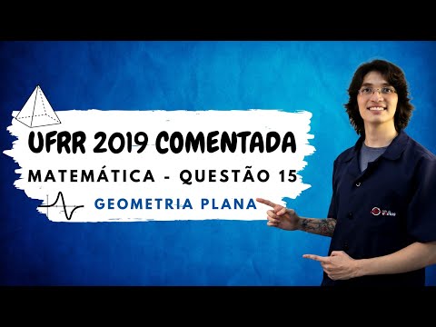 UFRR 2019 - Matemática - Q. 15 | Considerando o ponto O como o centro da circunfe | Profº Pedro Lima
