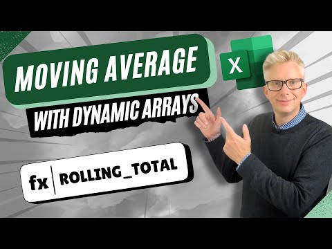 Excel: Moving Averages with Dynamic Arrays Today!