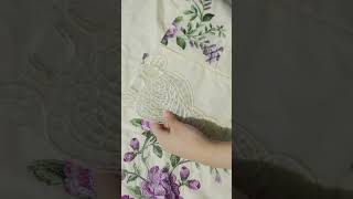 White Embroidered Lawn Kurta Set with Dupatta - Video 2