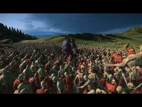 Total War  Warhammer III Sharkmen admiral new animations.