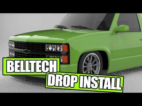 Chevy Silverado Front Drop Kit From BellTech | OBS Build
