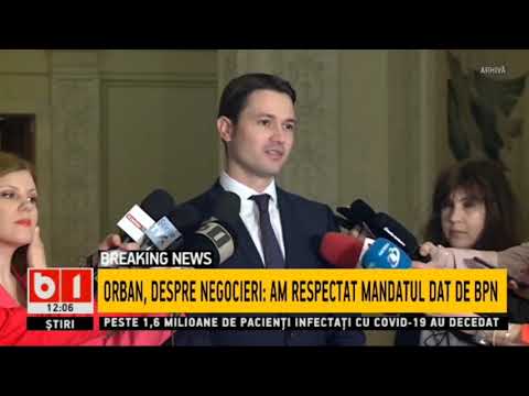 STIRI B1 ORA 12.00 DIN 20 DEC 2020 - BARNA: SPER SA AVEM GUVERN DE CRACIUN