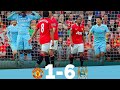 Manchester United 1 - 6 Manchester City Unforgettable Match