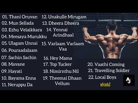 Tamil Motivational Songs For Workout Playlist Collection Audio Jukebox Vol - 02