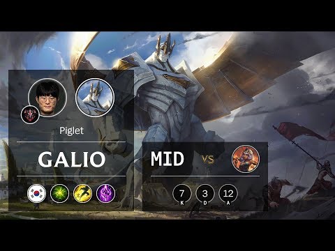 Galio Mid vs Qiyana - KR Grandmaster Patch 10.2