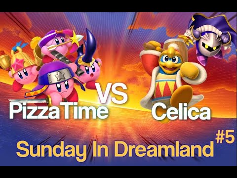 Pizza Time (Ninja/Archer/Beetle/Bell) vs Celica (D3/MK) - Kirby Fighters 2 - Sunday in Dream Land #5