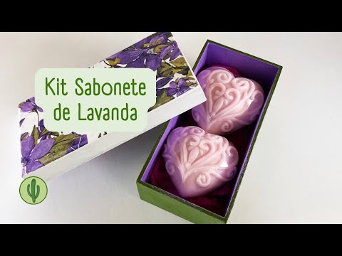 MONTEI UM KIT DE SABONETES DE LAVANDA