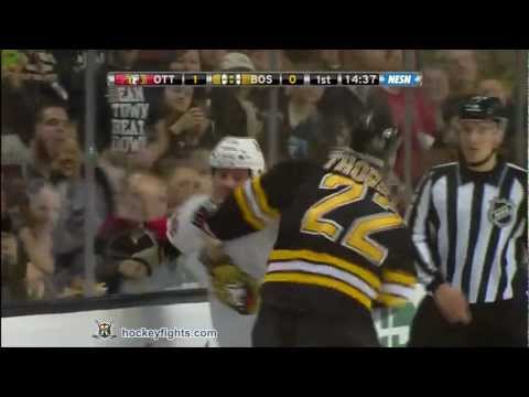 Zenon Konopka vs Shawn Thornton Nov 1, 2011