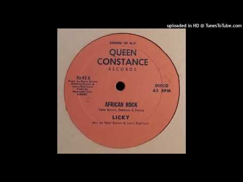 Rare Modern Soul Disco Funk 12" Licky - African Rock (version 1)