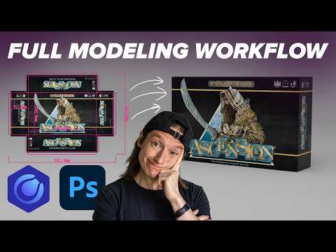 Full Workflow: 3D Board Game Packaging in Cinema 4D + Photoshop