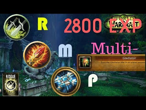 BFA 2700 RATED 3v3 Arena RMP (MULTI-GLAD Assassin Rogue POV)