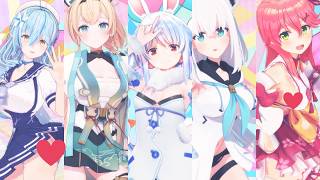 【ホロライブMMD】『気まぐれメルシィ』by 兎田ぺこら&風真いろは&白上フブキ&さくらみこ&雪花ラミィ【4K】