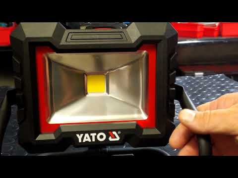 Прожектор переносной YATO SMD, 18В, 1600 лм, 180°, без аккумулятора Прожектор переносной YATO SMD, 18В, 1600 лм, 180°, без аккумулятора