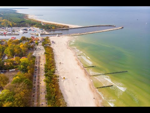 Jesień nad morzem w Ustce