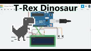 Download the video "How to Make #Arduino T-Rex Dinosaur game With #Tinkercad Arduino Simulation"