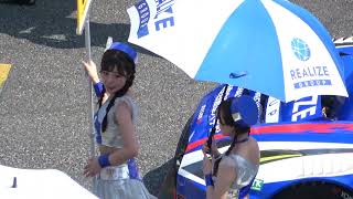 2024 SUPER GT Rd.4 FUJI #56 夏川いづみ 菅原早記 リアライズガールズ 決勝日グリッドウォーク レースクイーン 4K