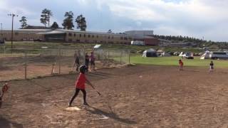 Charity Hope and Eman in first baseball game together June 2017