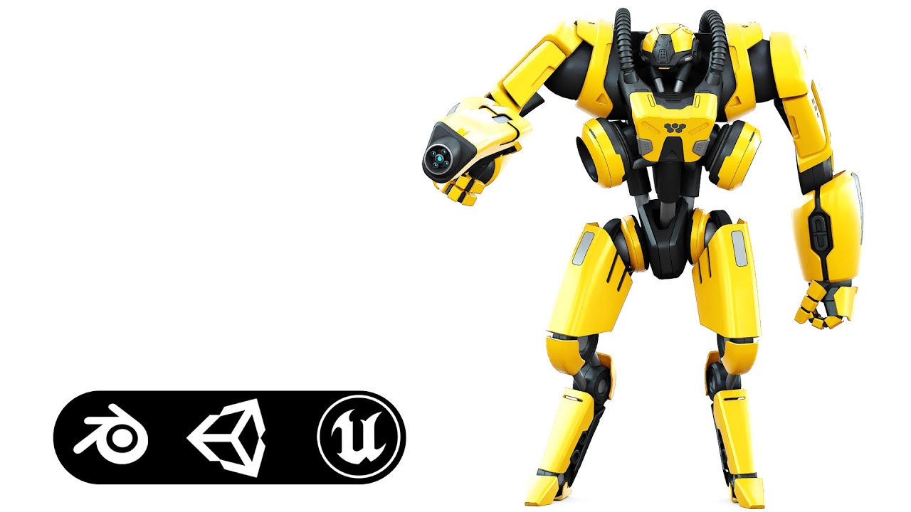 Battle Droid Syrios-F Auto-Rig Pro Rigged For Mixamo Unreal Engine Unity 3D Model