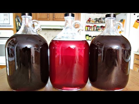 How to make Wine part 3 - Clarifying - PoorMansGourmet