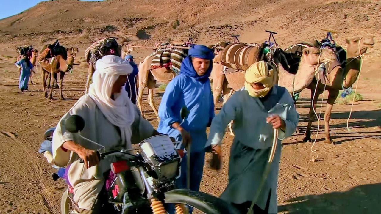 Morocco, in the Harsh Land of the Sahara Desert