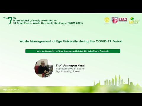 Prof. Armagan Kinal, Representative of Rector, Ege University, Turkey