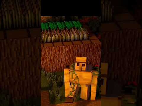 Iron golem evolution in Minecraft. #shorts