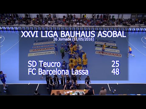 LIGA BAUHAUS ASOBAL J26 SD Teucro - FC Barcelona Lassa 25-48