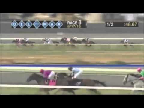 Watch Discreet Marq (Discreet Cat) win the G1 Del Mar Oaks at Del Mar, USA, 2013