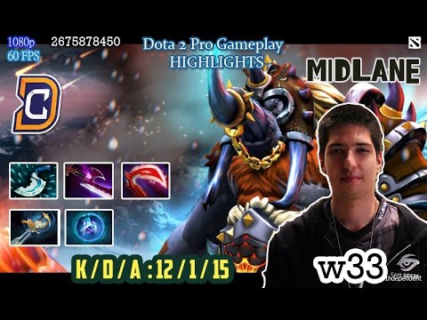 Dota 2 Gameplay - W33 Magnus Best Reverse Polarity - Dota 2 Video Highlights Pro Player