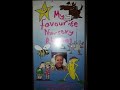 My Favourite Nursery Rhymes 1992 UK VHS