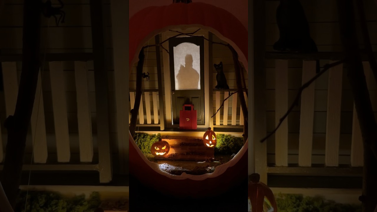 halloween pumpkin diorama 🎃