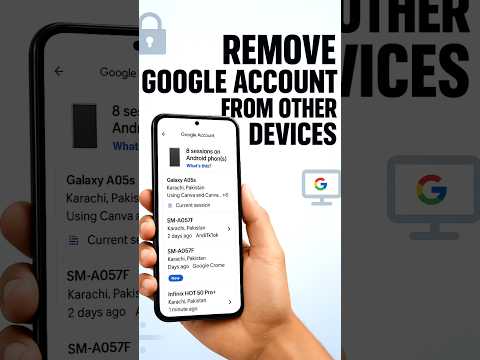 How to Remove Google Account from other's Devices | Remove google account from other device #short