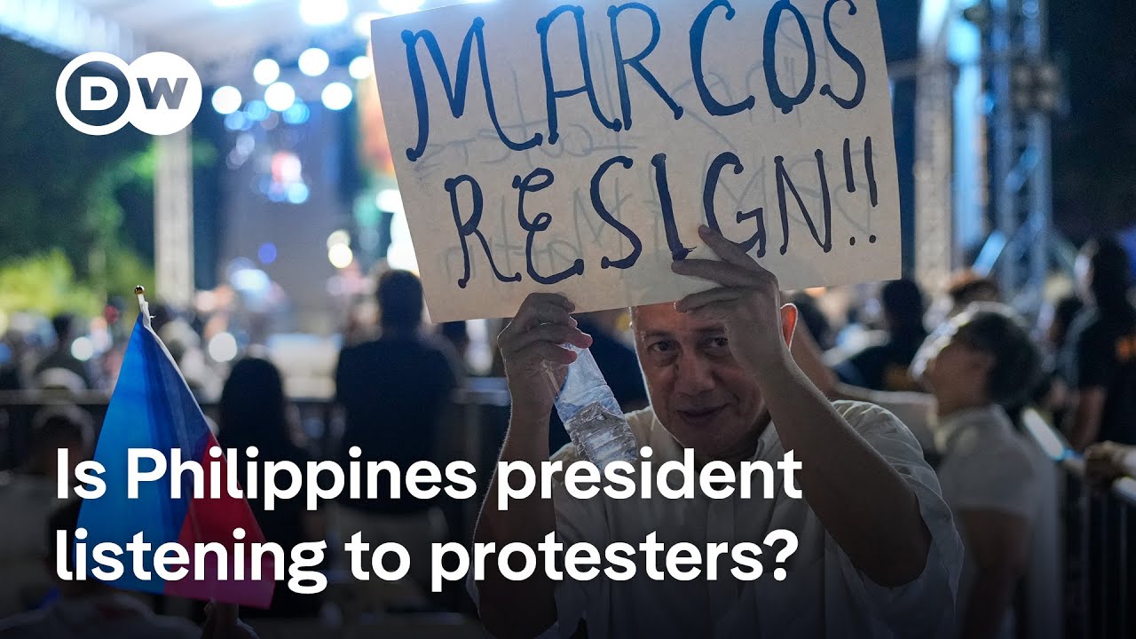Mass protests in Philippines over flood control corruption scandal | DW News