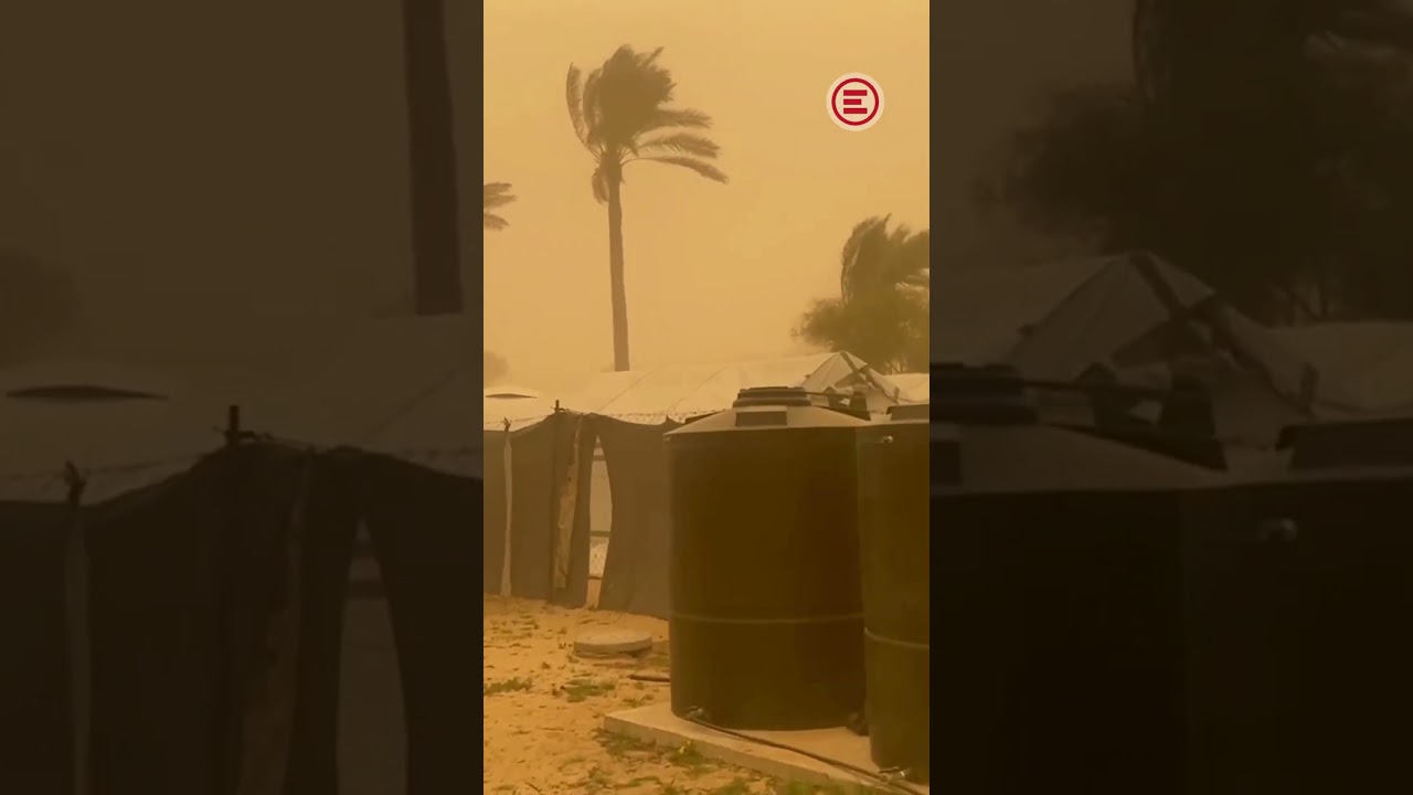 Gaza: tempesta di sabbia del 14 marzo 2026