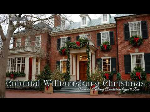 🎄Colonial Williamsburg Christmas Home Tour 2025: Historic Holiday Decorations You’ll Love!