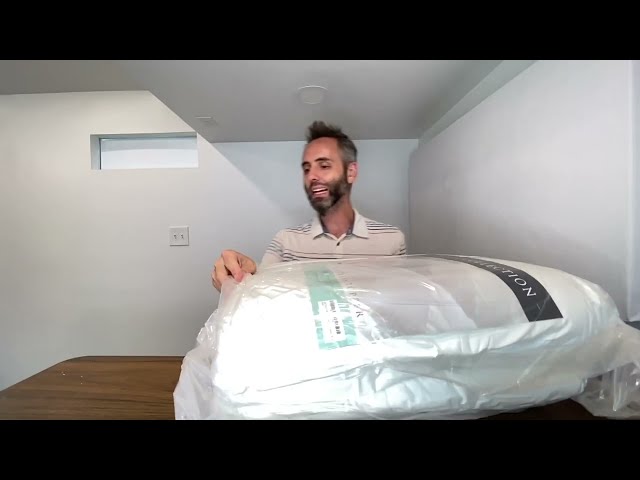 Best Affordable King Size Mattress Topper Unboxing: See What's Inside - close-up view