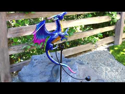 13326 Rocker Stake Dragon Purple