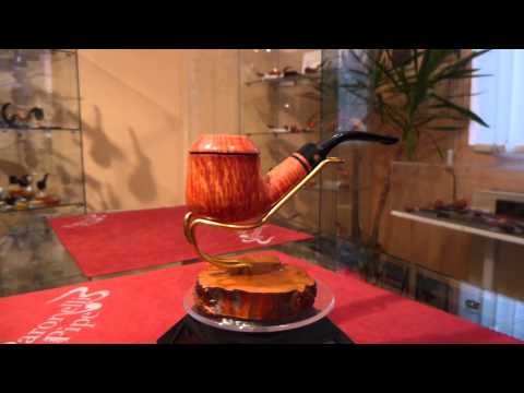 Brand new briar pipe TOM SPANU F bent handmade -  eBay item number: 181750090418