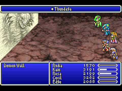 Final Fantasy IV Advance - Boss Battle #19 - Demon Wall